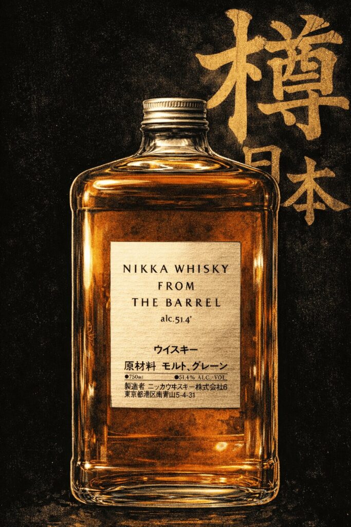 nikka from the barrel dessin réaliste - Nihon Whisky